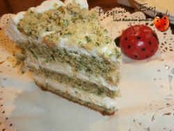 Tort Żabiego Króla - tort szpinakowy